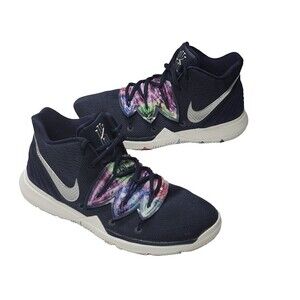 Nike Kyrie 6 Men's Boys 6.5Y Shoes Lace Up Galaxy Navy Blue Multicolors